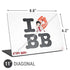 Betty Boop I Love BB Universal Laptop 11in (8.8 x 6.2in) Skin